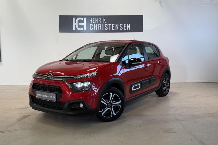 Rød Citroën C3 fra 2024 set udefra