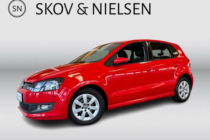 Rød VW Polo fra 2014