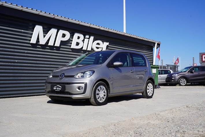 Grå VW UP! fra 2019 set udefra