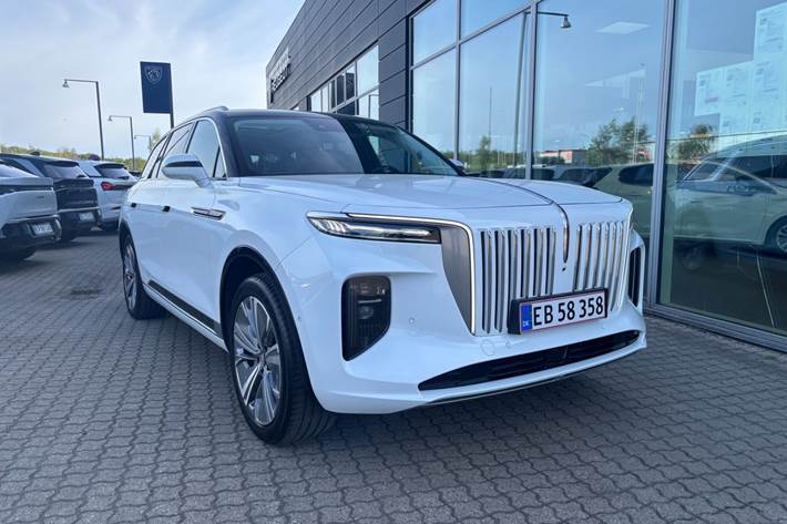 Hvid Hongqi E-HS9 fra 2024