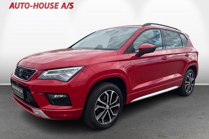 Rød Seat Ateca fra 2020 set udefra