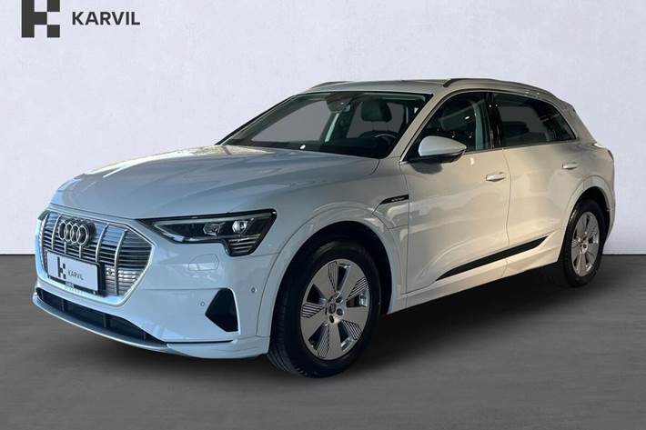 Hvid Audi e-tron fra 2021