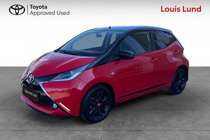 Rød Toyota Aygo fra 2018