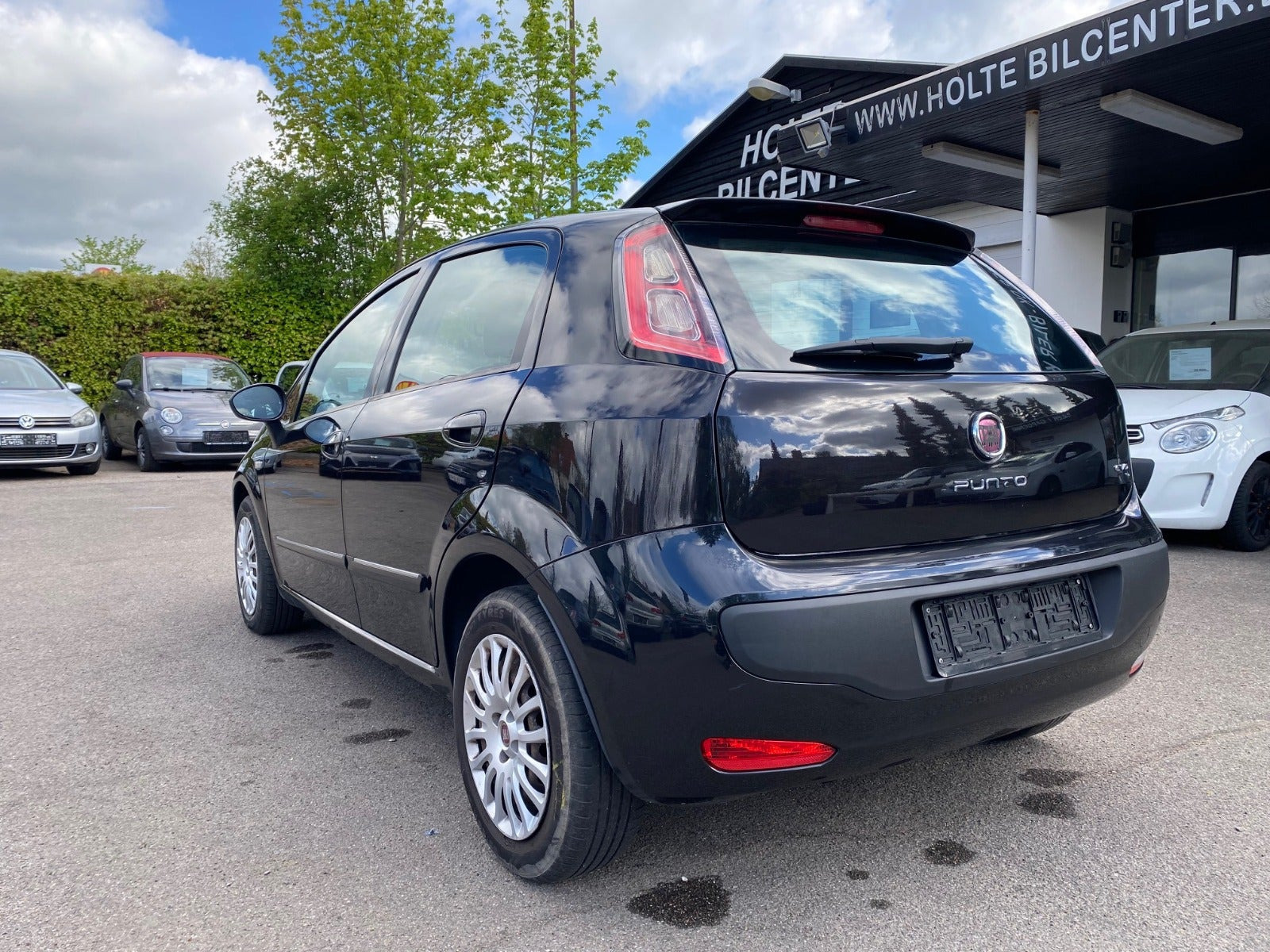 Grå Fiat Punto Evo fra 2010
