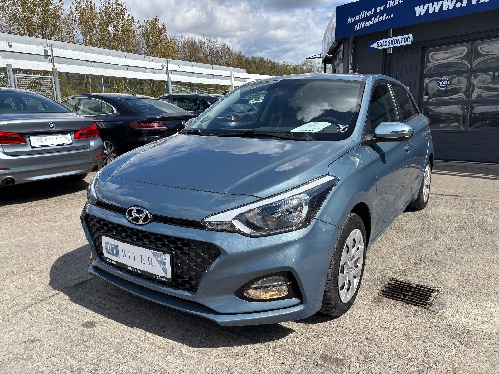 Hvid Hyundai i20 fra 2018