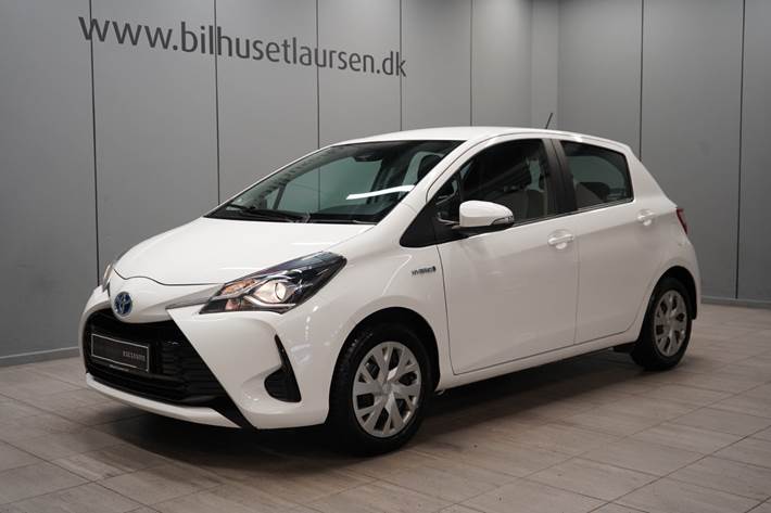 Hvid Toyota Yaris fra 2020