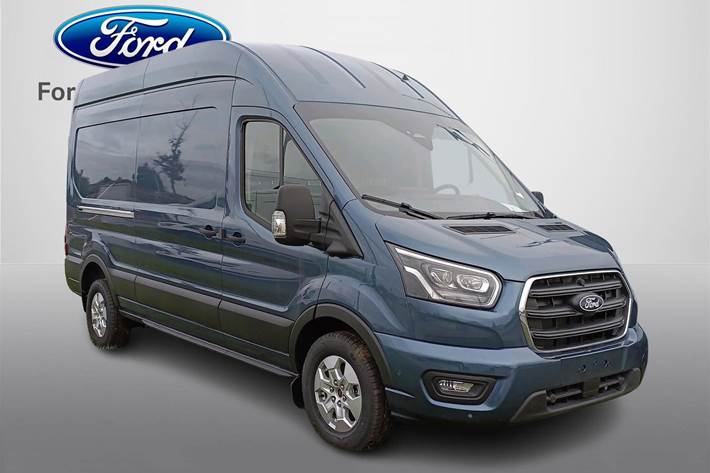 Blå Ford Transit 350 L3 Van fra 2024