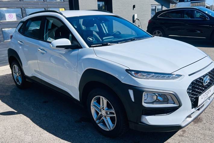Hvid Hyundai Kona fra 2020