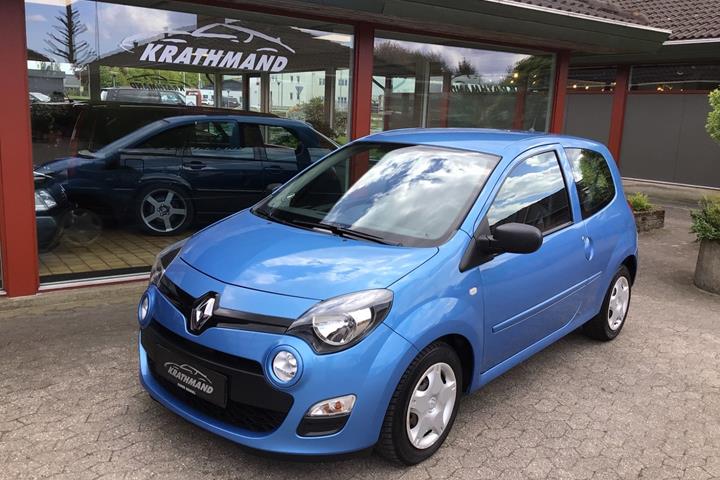 Blå Renault Twingo fra 2013 set udefra