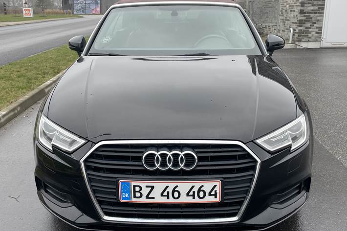 Sort Audi A3 Cabriolet fra 2018