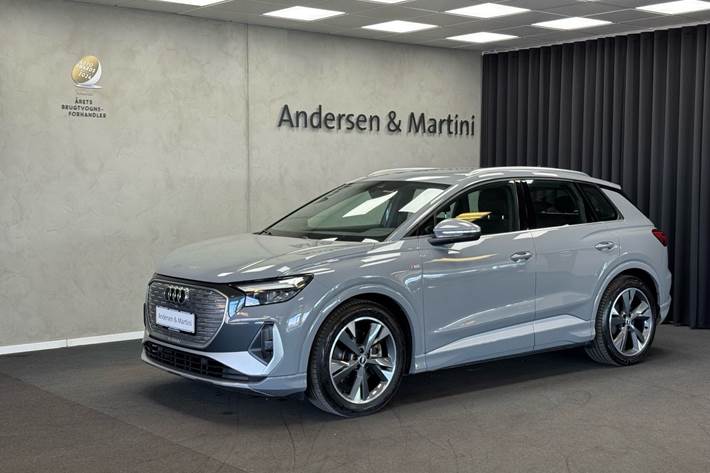 Grå Audi Q4 fra 2021