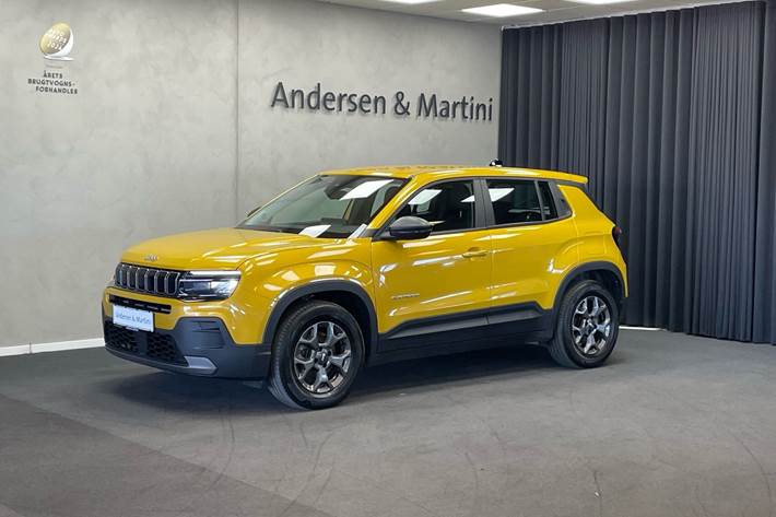 Gul Jeep Avenger fra 2023