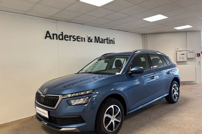 Blå Skoda Kamiq fra 2021