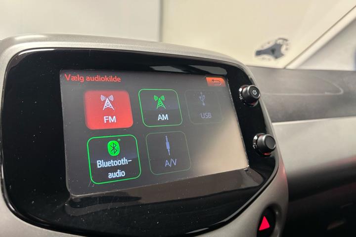 Rød Toyota Aygo fra 2016