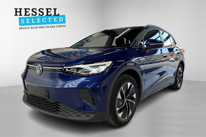Blå VW ID.4 fra 2022 set udefra