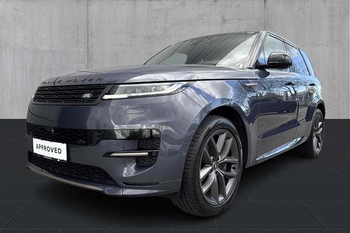 Blå Land Rover Range Rover sport fra 2024