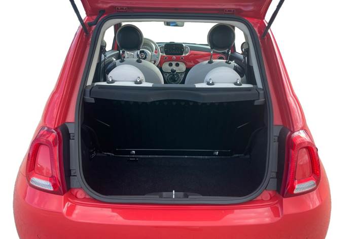 Orange Fiat 500 fra 2020