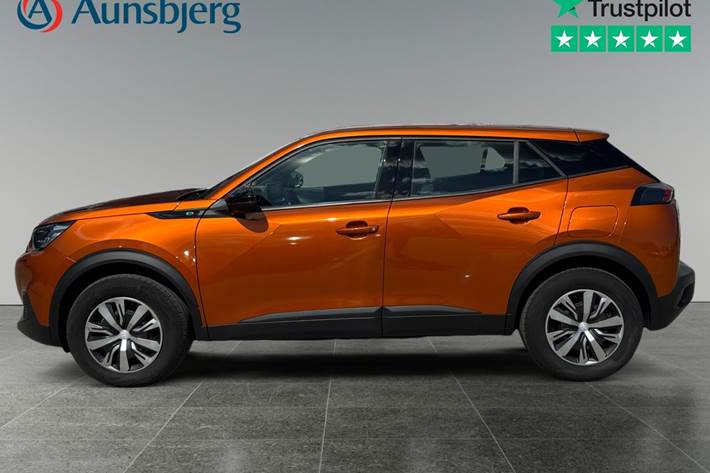 Orange Peugeot e-2008 fra 2023