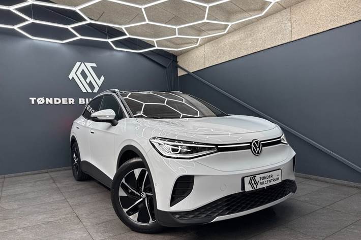 Hvid VW ID.4 fra 2025 set udefra