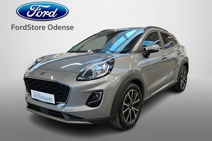 Grå Ford Puma fra 2020 set udefra