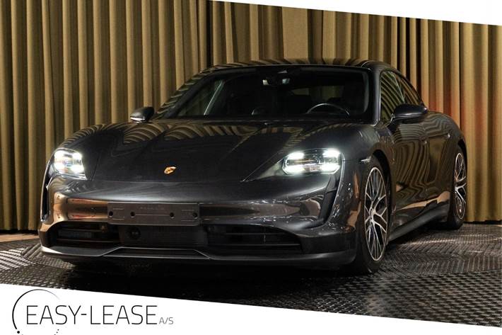 Grå Porsche Taycan fra 2021