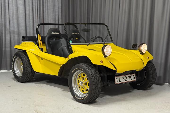 Gul VW Beach Buggy fra 1973
