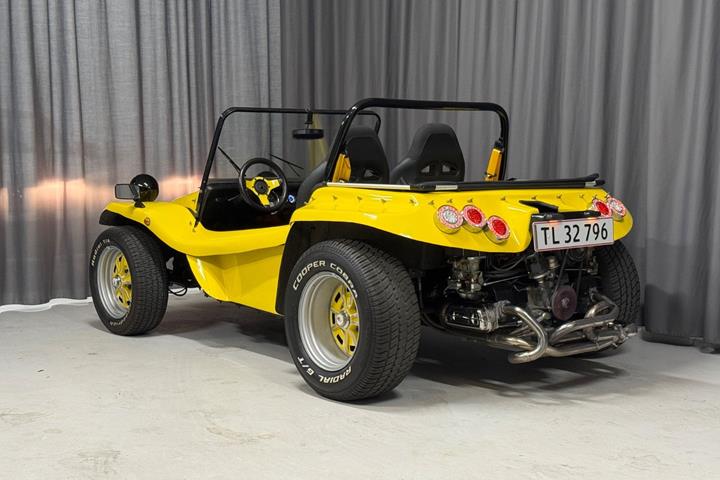 Gul VW Beach Buggy fra 1973