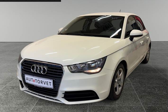 Hvid Audi A1 fra 2012