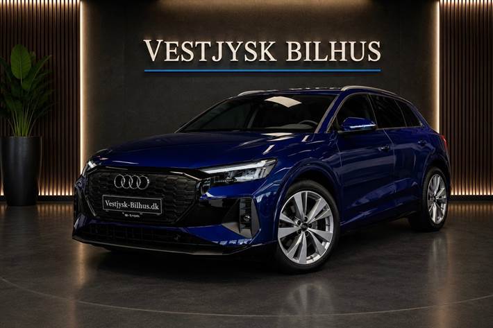 Blå Audi Q4 e-tron fra 2022