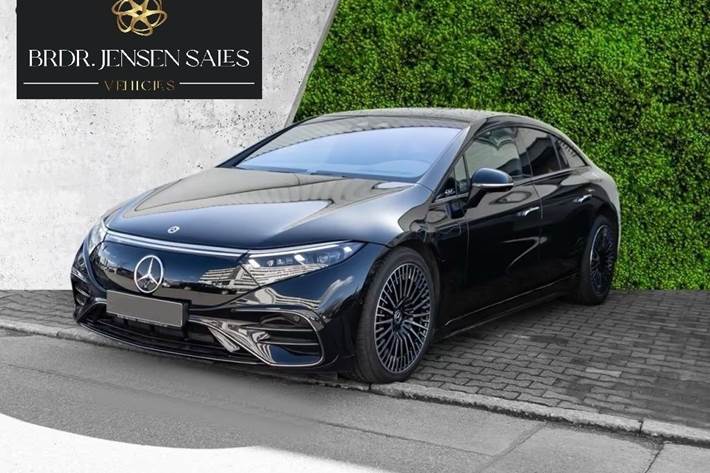 Sort Mercedes EQS 580 fra 2022