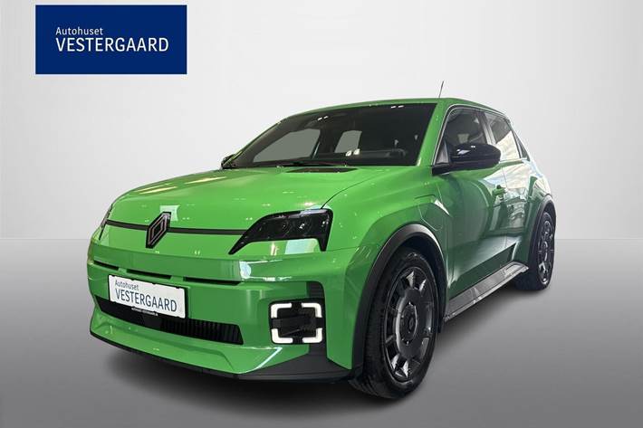 Grøn Renault 5 E-Tech fra 2025