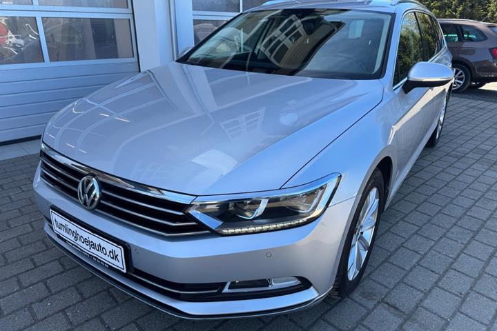 Sølv VW Passat fra 2018