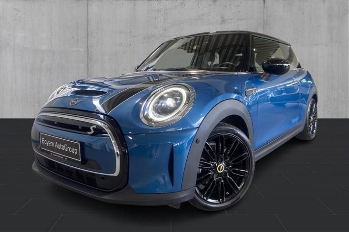 Blå Mini Cooper SE fra 2022