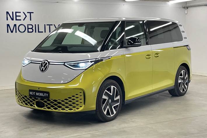 Gul VW ID.Buzz fra 2024 set udefra