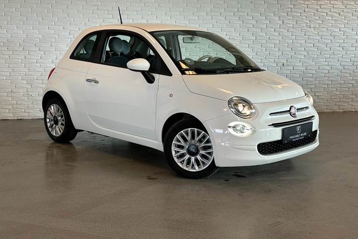 Hvid Fiat 500 fra 2016