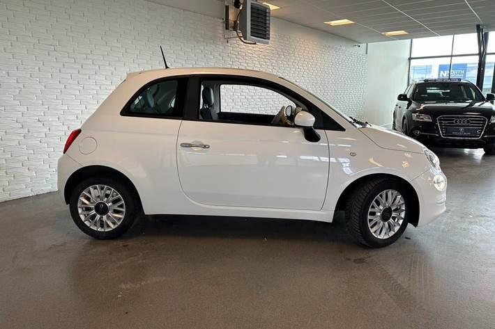 Hvid Fiat 500 fra 2016