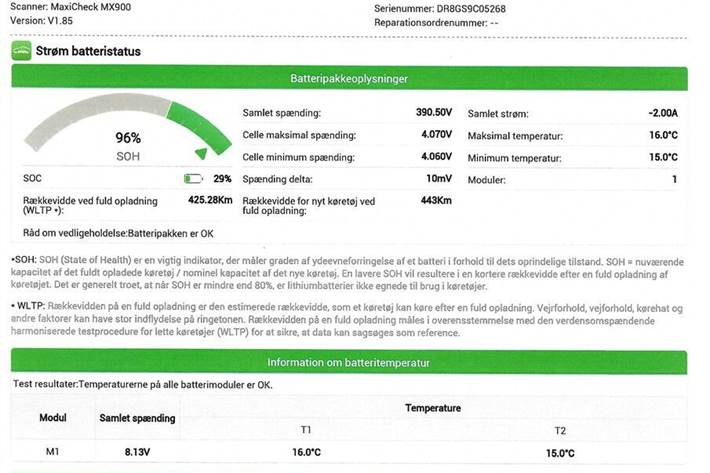 Grå Mercedes EQC400 fra 2022