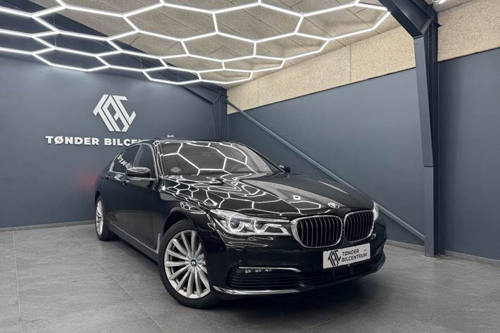 Sort BMW 730d fra 2018