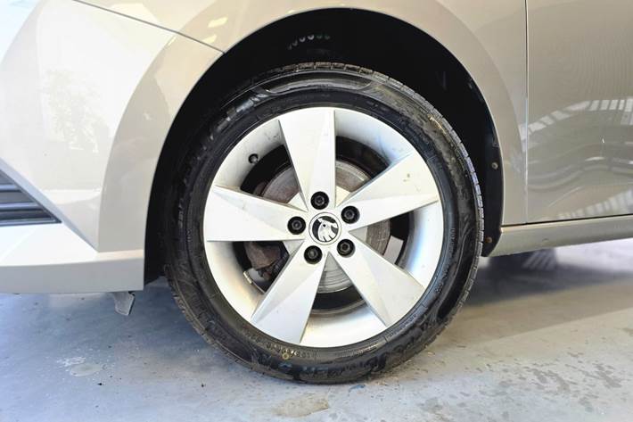 Beige Skoda Fabia fra 2019