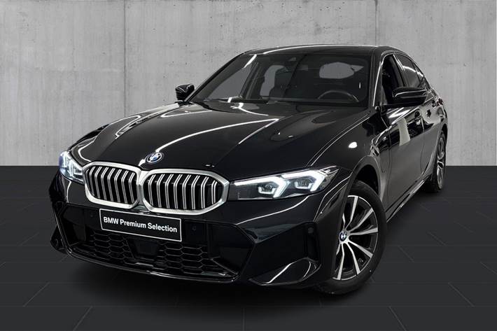 Sort BMW 320e fra 2024