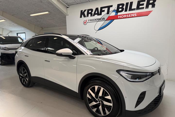 Hvid VW ID.4 fra 2024 set udefra