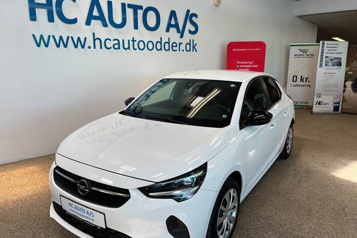 Hvid Opel Corsa-e fra 2021