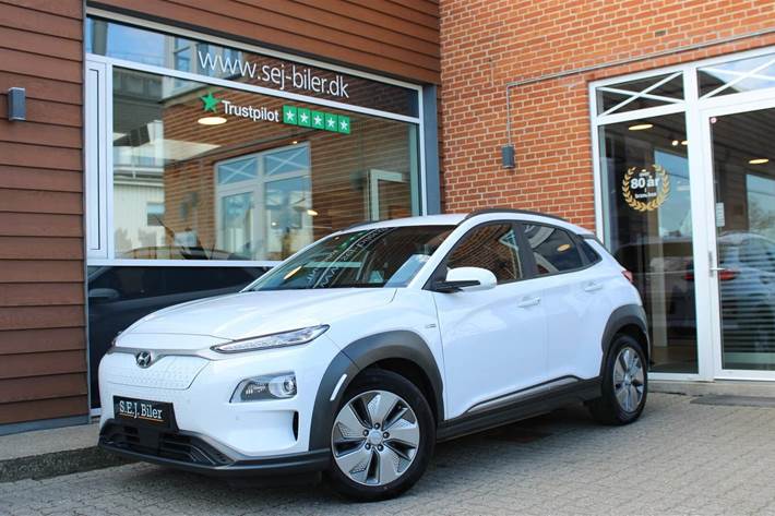 Hvid Hyundai Kona fra 2020