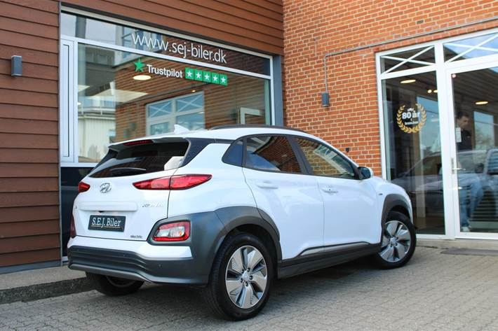 Hvid Hyundai Kona fra 2020