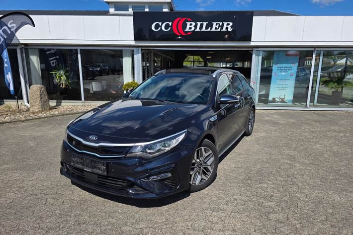 Blå Kia Optima fra 2020