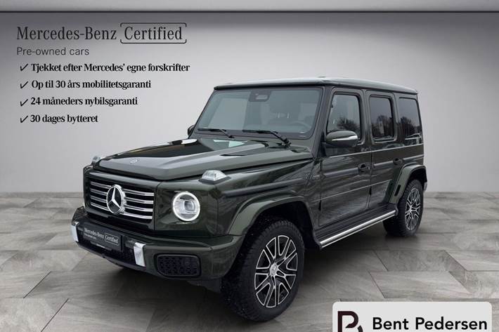 Grøn Mercedes G580 fra 2025