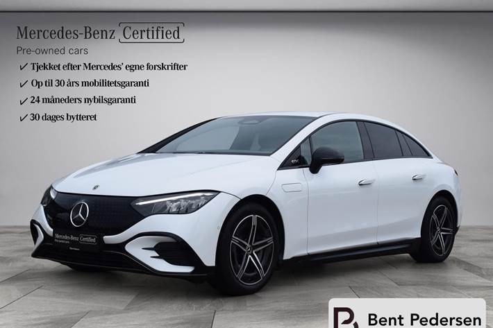 Hvid Mercedes EQE 350 fra 2024