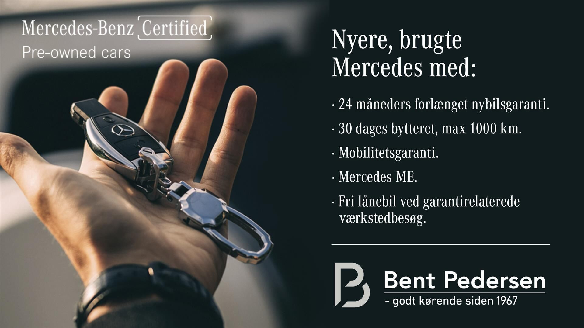 Hvid Mercedes EQE 350 fra 2024