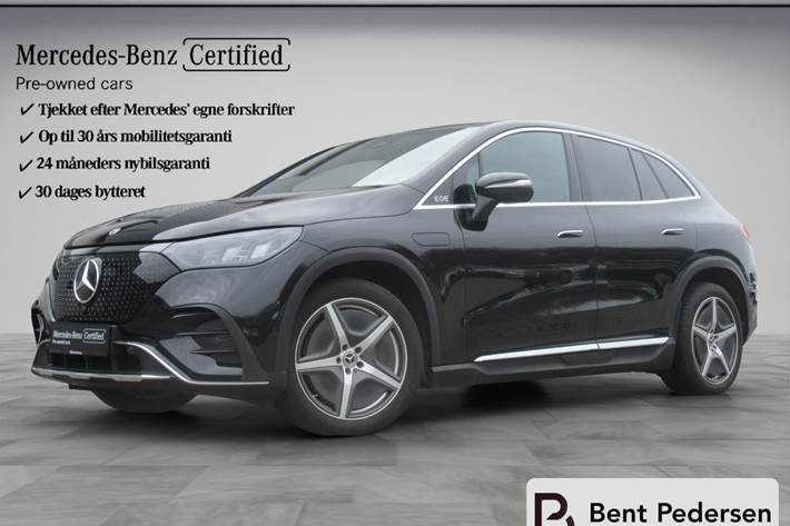 Sort Mercedes EQE 350 fra 2024