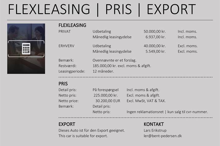 Hvid Mercedes GLS400 fra 2017